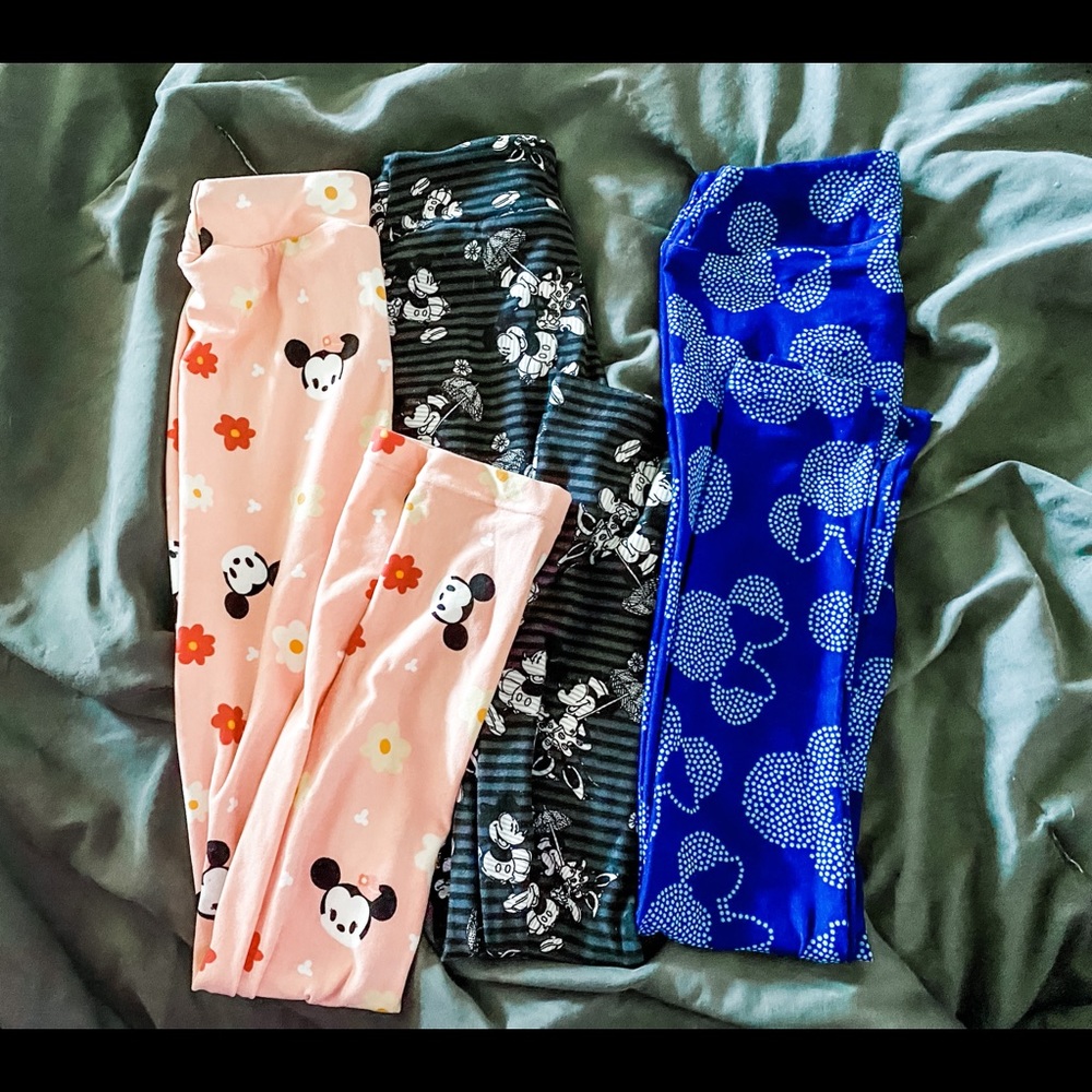 Lularoe kids Disney leggings bundle, size l/xl new